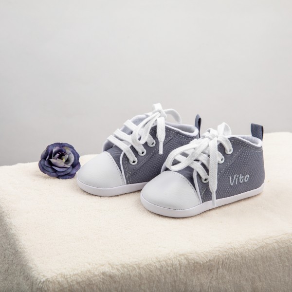 Babyschuhe Grau