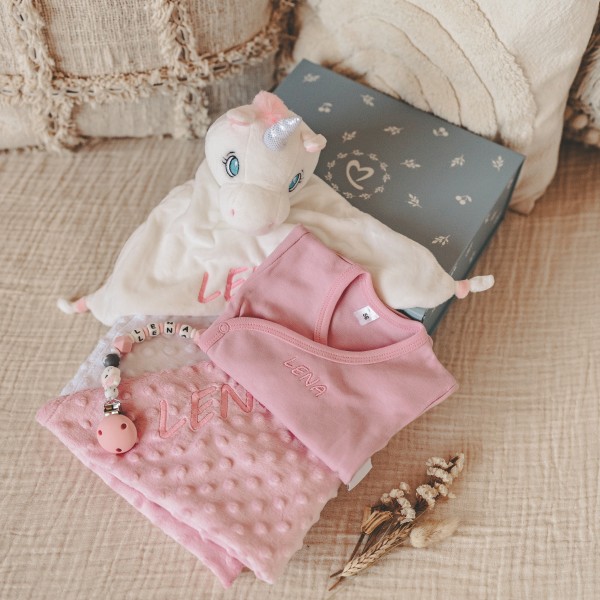 Baby Geschenkset, Einhorn