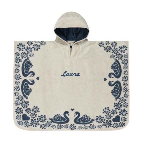 Badeponcho Kinder, Schwan