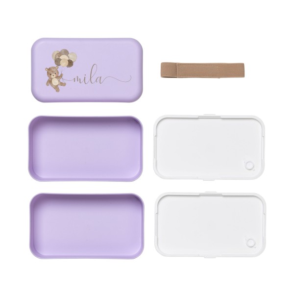 Lunchbox Kinder Lilac, Bärchen