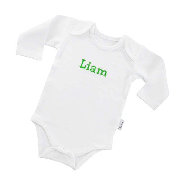 Langarm Body, Weiss