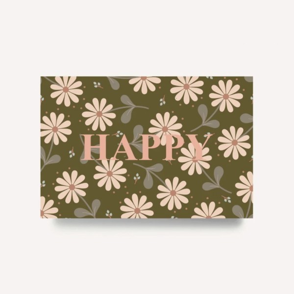 Grusskarte HAPPY