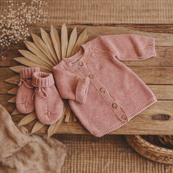 Strick-Set Medium Rosa