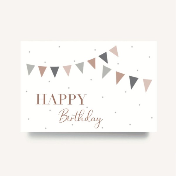Glückwunschkarte Happy Birthday